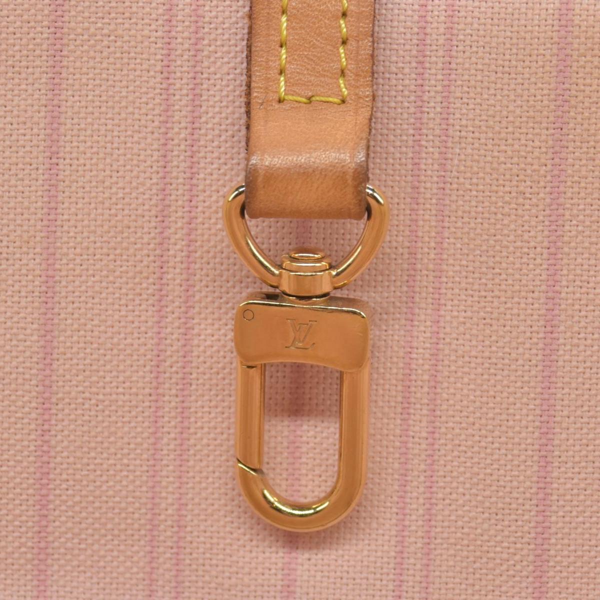 $2170 Louis Vuitton Damier Azur Neo Neverfull MM Rose Ballerine RFID