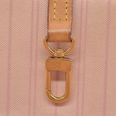 $2170 Louis Vuitton Damier Azur Neo Neverfull MM Rose Ballerine RFID