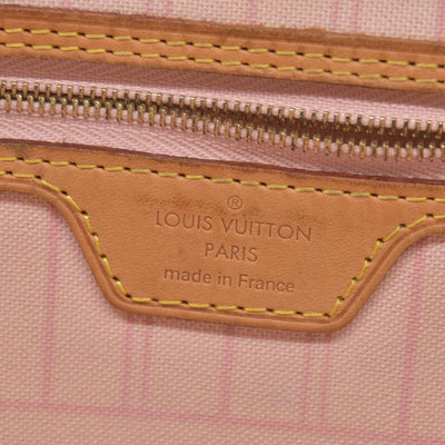 $2170 Louis Vuitton Damier Azur Neo Neverfull MM Rose Ballerine RFID