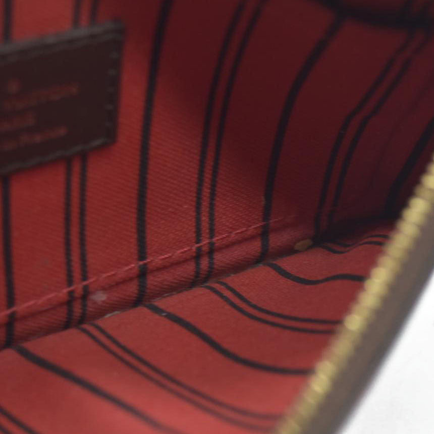 $2100 Louis Vuitton Damier Ebene Neverfull PM Pochette