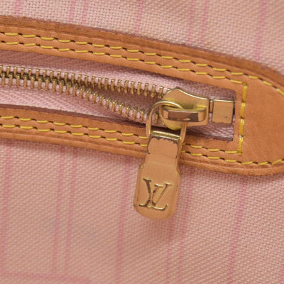 $2170 Louis Vuitton Damier Azur Neo Neverfull MM Rose Ballerine RFID