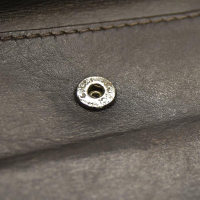 GUCCI GG Logo Canvas Leather Bifold Wallet Beige