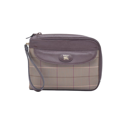 Burberry Canvas Clutch CONSIGNMENT 10021044