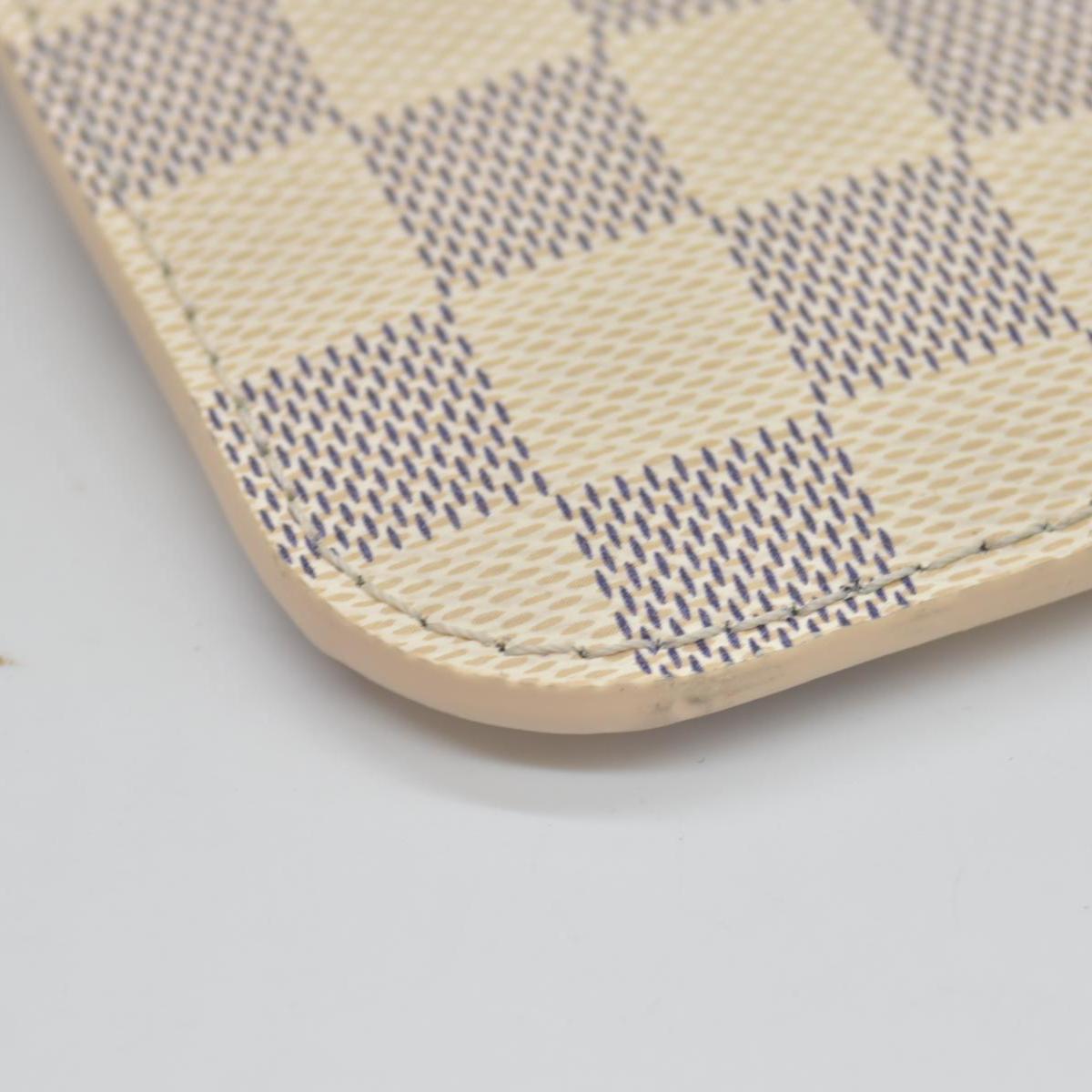 $600 Louis Vuitton Damier Azur Neverfull MM GM Pochette Rose Ballerine RFID