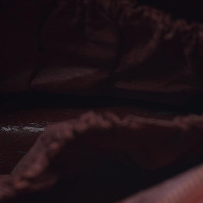 AUCTION CARTIER Must Line Clutch Bag Leather Bordeaux