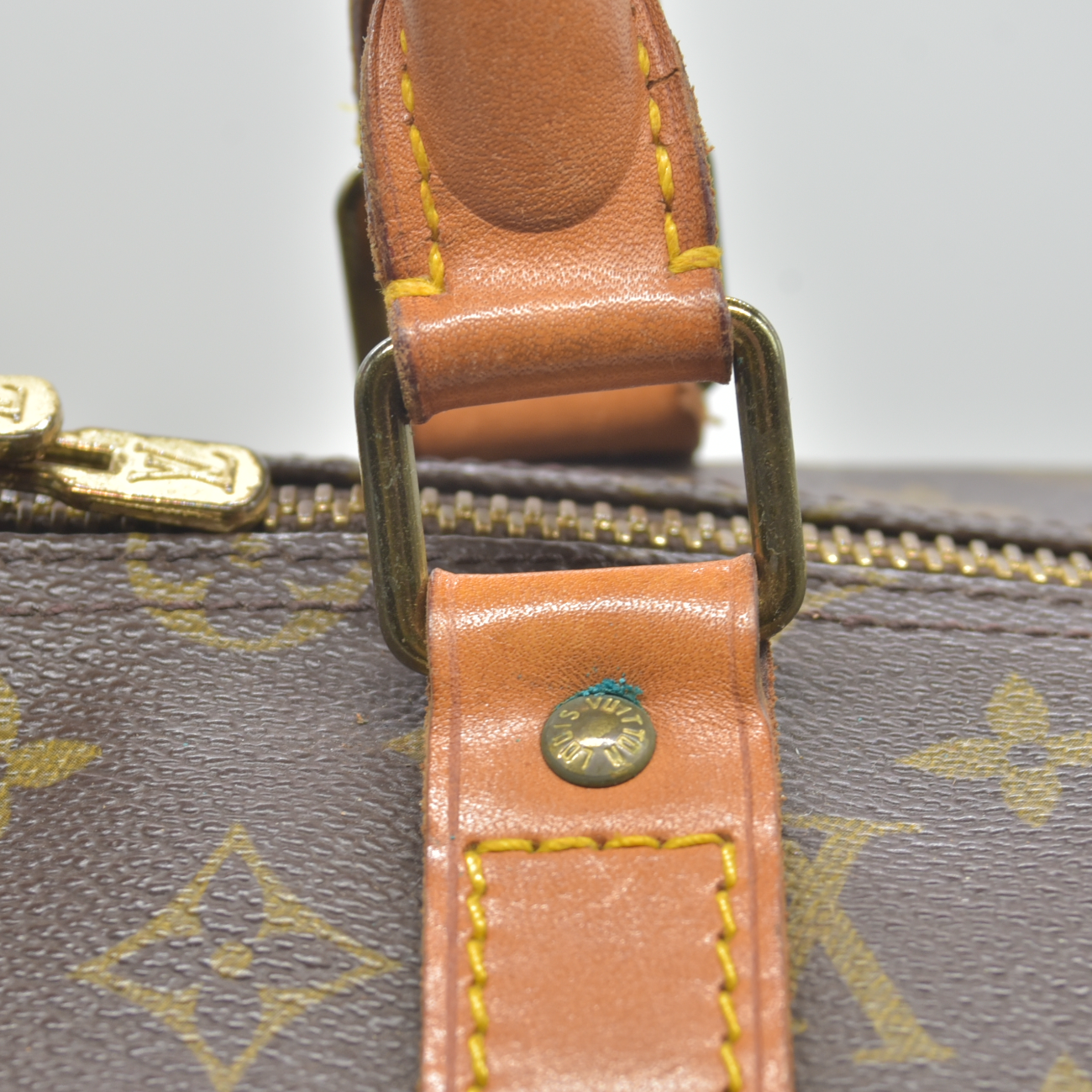 $2170 1989 Louis Vuitton Monogram Duffle Boston Bag Keepall 55 FC892