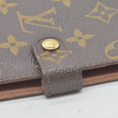 $505 1999 LOUIS VUITTON Monogram Small Ring Agenda Cover CA0959