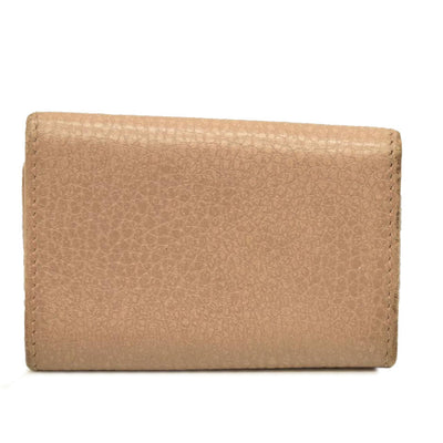 GUCCI GG Marmont Leather 6 Rings Key Case Beige