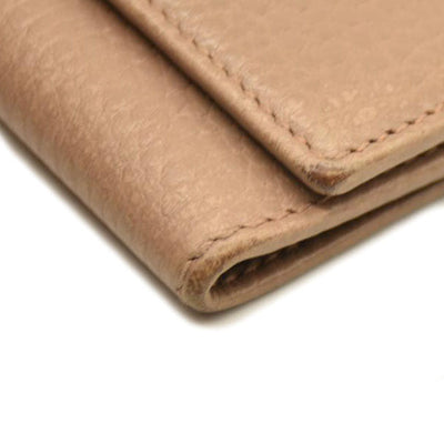 GUCCI GG Marmont Leather 6 Rings Key Case Beige