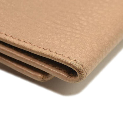 GUCCI GG Marmont Leather 6 Rings Key Case Beige