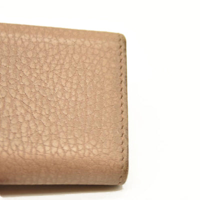 GUCCI GG Marmont Leather 6 Rings Key Case Beige