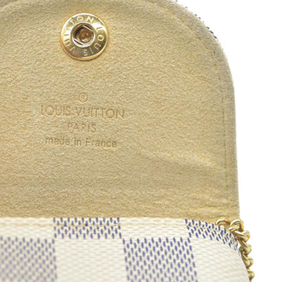 Louis Vuitton Damier Azur Etui Telephone MM Phone Case White SN0170
