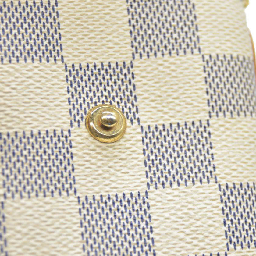 Louis Vuitton Damier Azur Etui Telephone MM Phone Case White SN0170