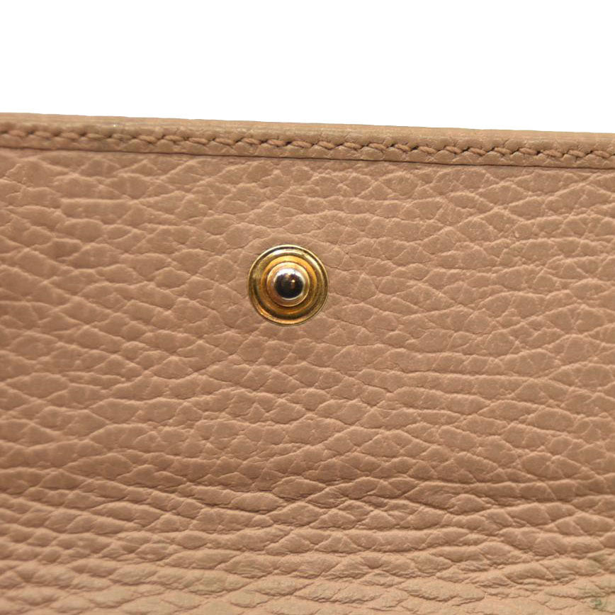 GUCCI GG Marmont Leather 6 Rings Key Case Beige