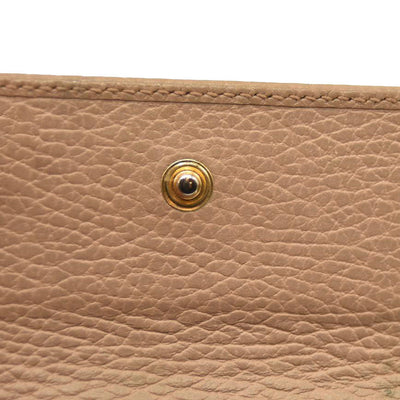 GUCCI GG Marmont Leather 6 Rings Key Case Beige