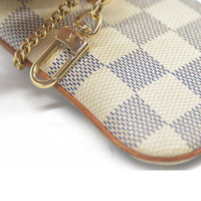 Louis Vuitton Damier Azur Etui Telephone MM Phone Case White SN0170