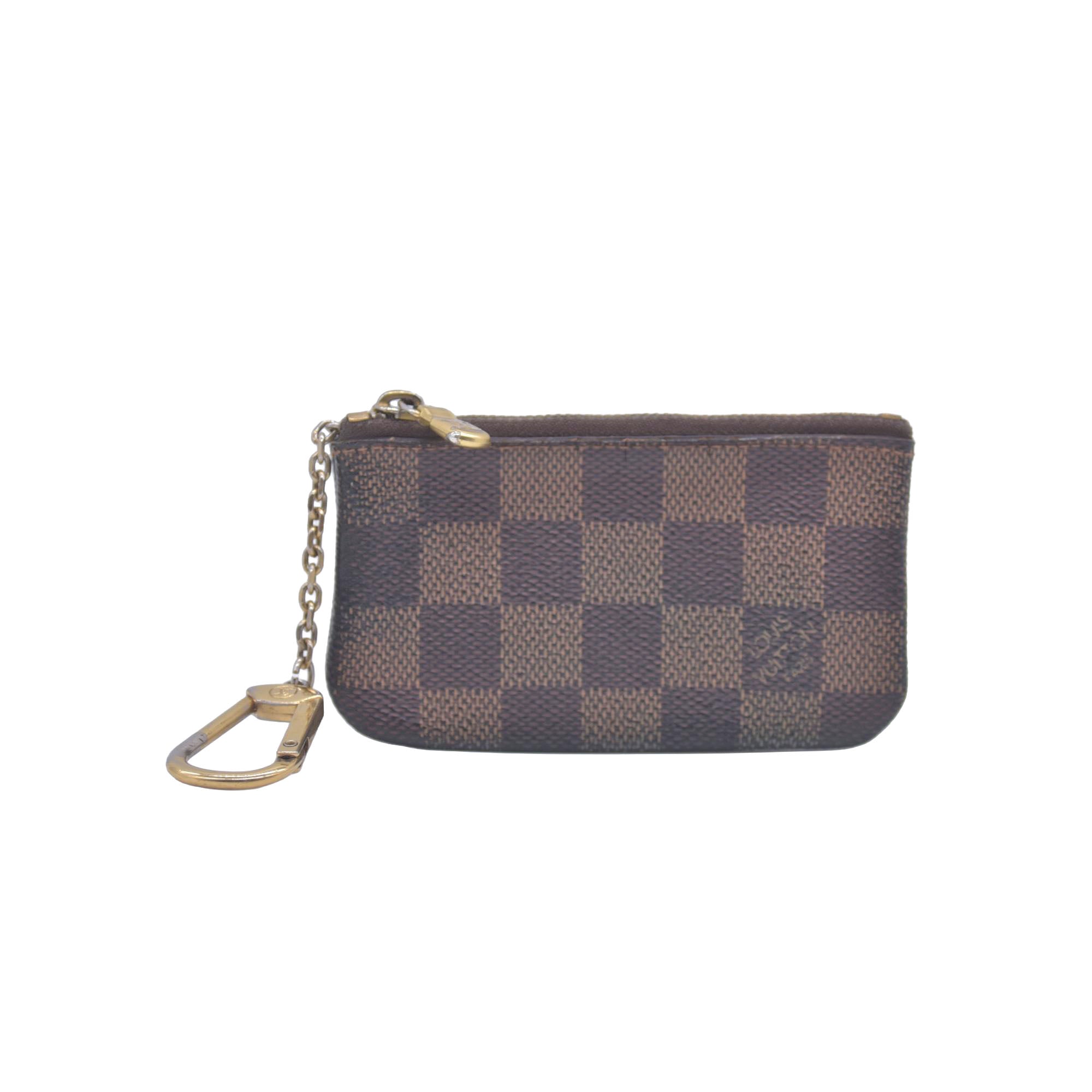 $355 2010 Louis Vuitton Damier Ebene Pochette Cles CA2110 CONSIGNMENT 10021080