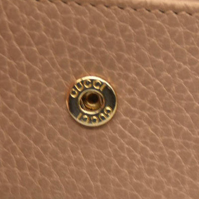 GUCCI GG Marmont Leather 6 Rings Key Case Beige