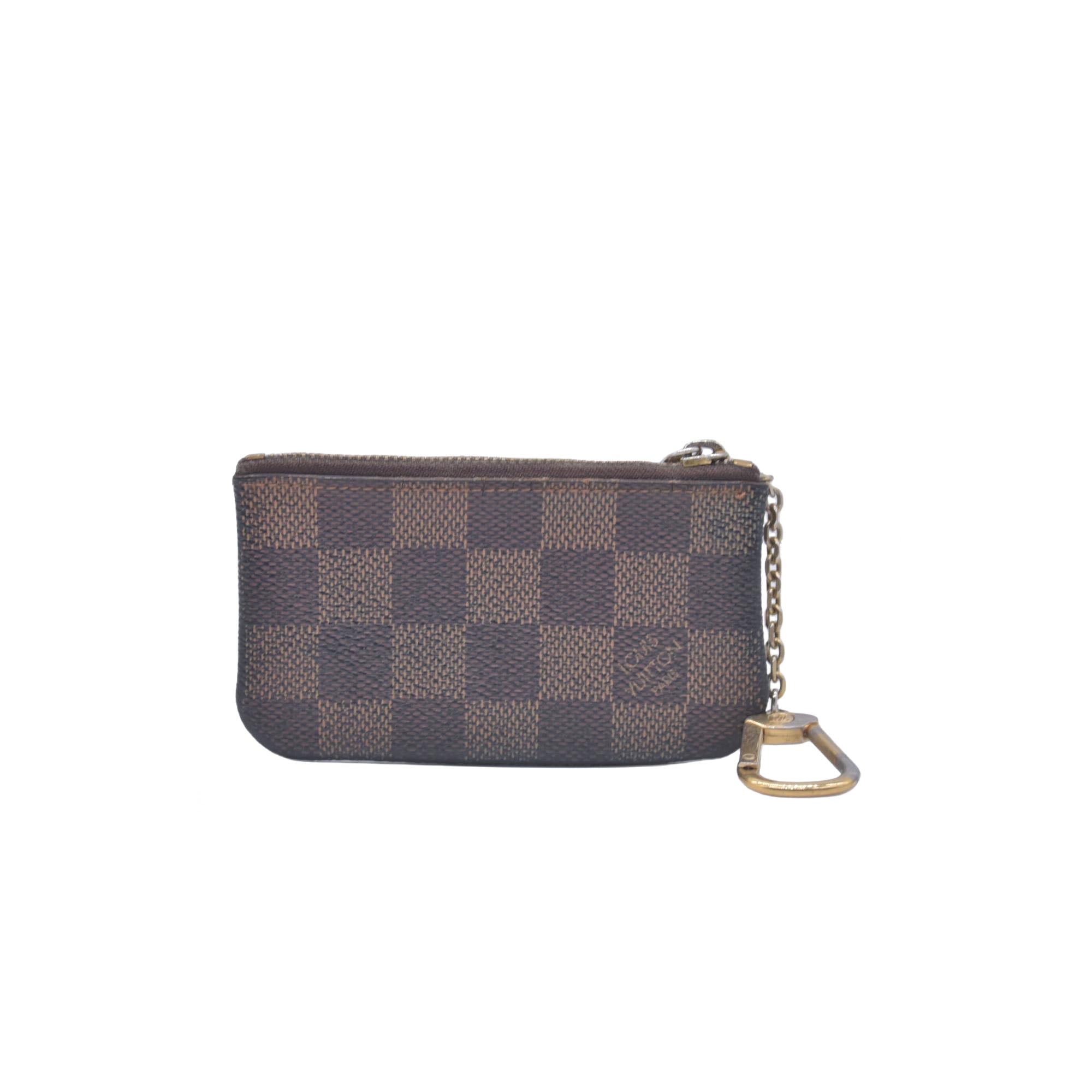 $355 2010 Louis Vuitton Damier Ebene Pochette Cles CA2110 CONSIGNMENT 10021080
