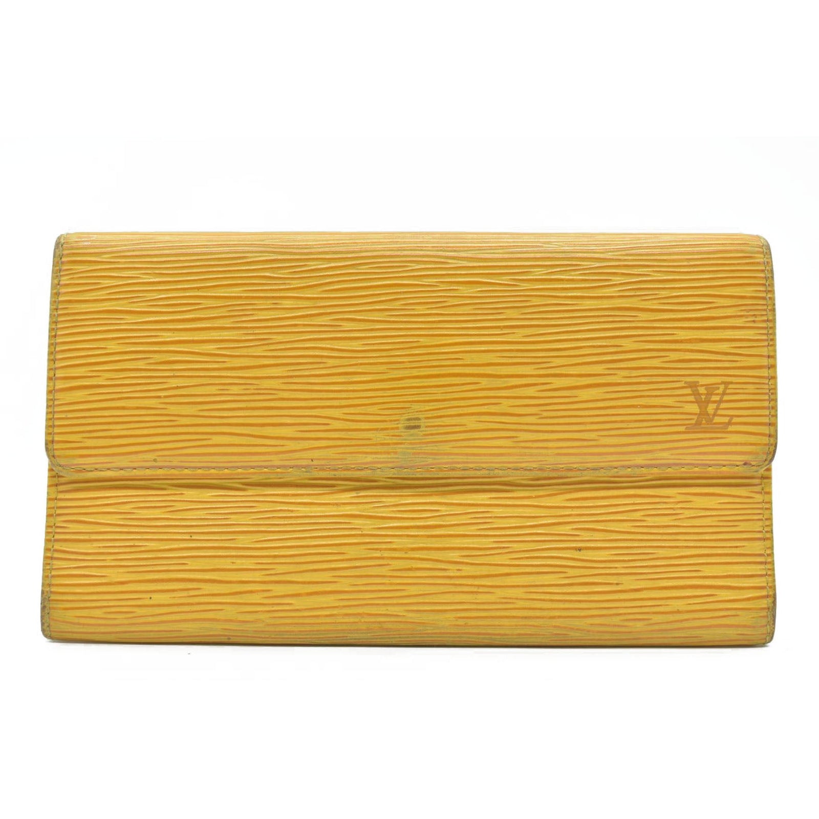 Louis Vuitton Vintage 1996 Yellow Epi Leather Tri-Fold Sarah sWallet CA0090