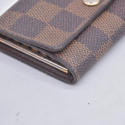 $455 2009 Louis Vuitton Damier Ebene Multicles 6 Key Holder CT1089 CONSIGNMENT 10021071