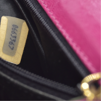 $3500 1986-1988 Chanel Vintage Coco Mark Satin Chain Shoulder Bag Pink