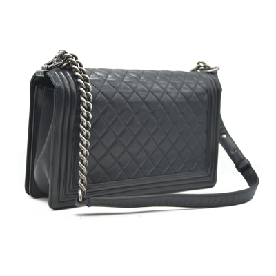 Chanel Calfskin Quilted Medium Boy Flap Black