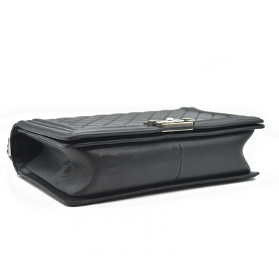 Chanel Calfskin Quilted Medium Boy Flap Black