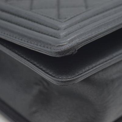 Chanel Calfskin Quilted Medium Boy Flap Black