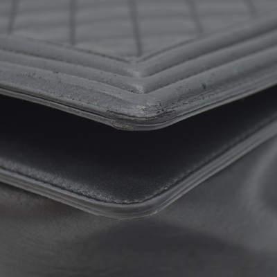 Chanel Calfskin Quilted Medium Boy Flap Black