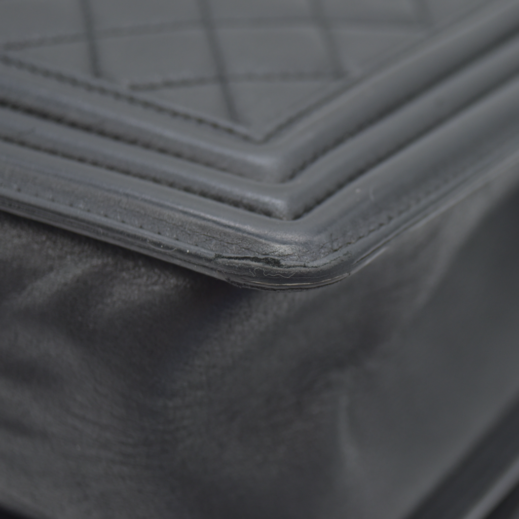 Chanel Calfskin Quilted Medium Boy Flap Black