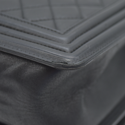 Chanel Calfskin Quilted Medium Boy Flap Black