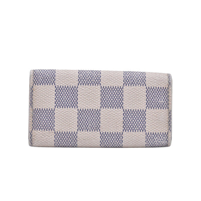 $345 2007 Louis Vuitton Damier Azur Multicles 4 Key Holder FL2027 CONSIGNMENT 10021073