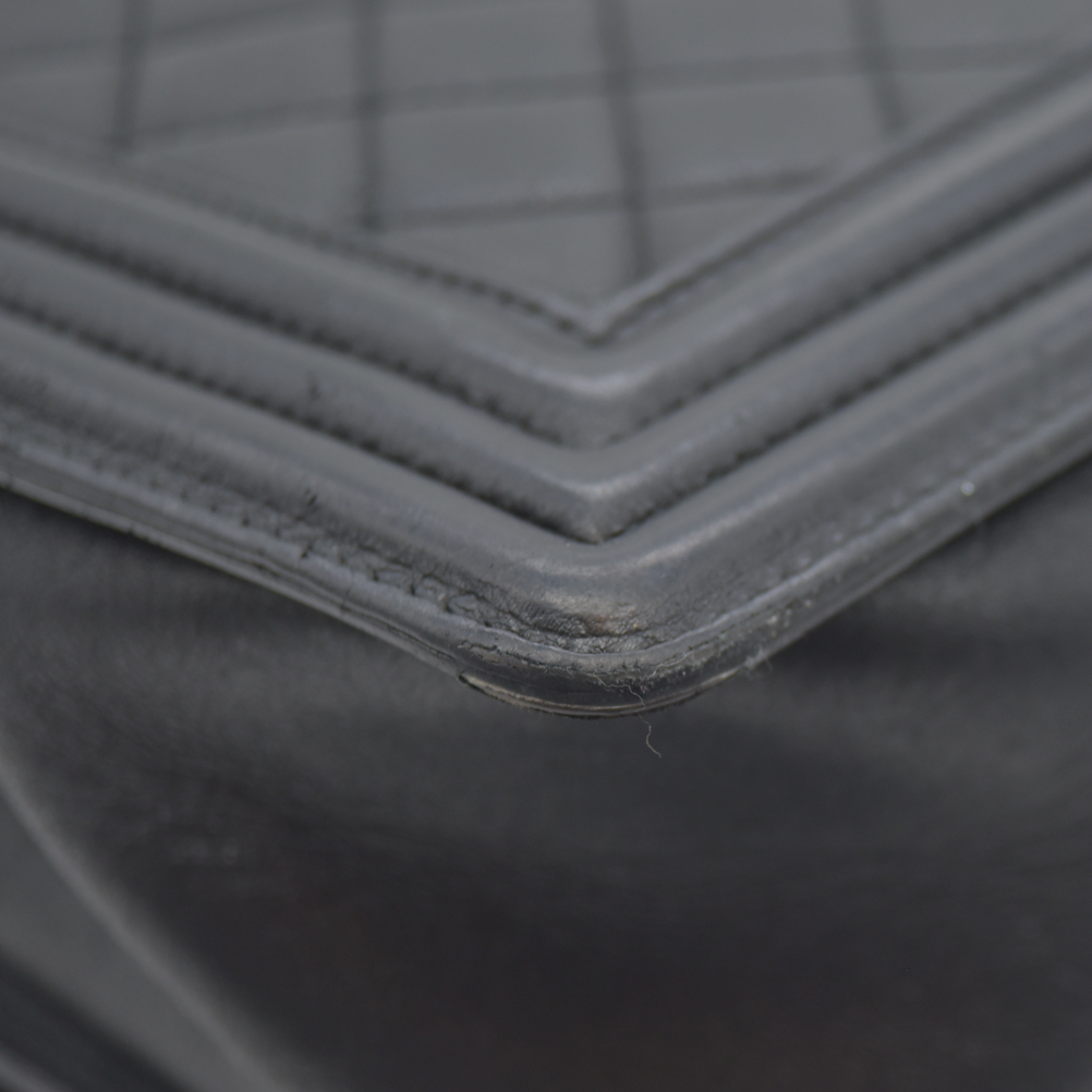 Chanel Calfskin Quilted Medium Boy Flap Black