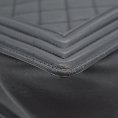 Chanel Calfskin Quilted Medium Boy Flap Black