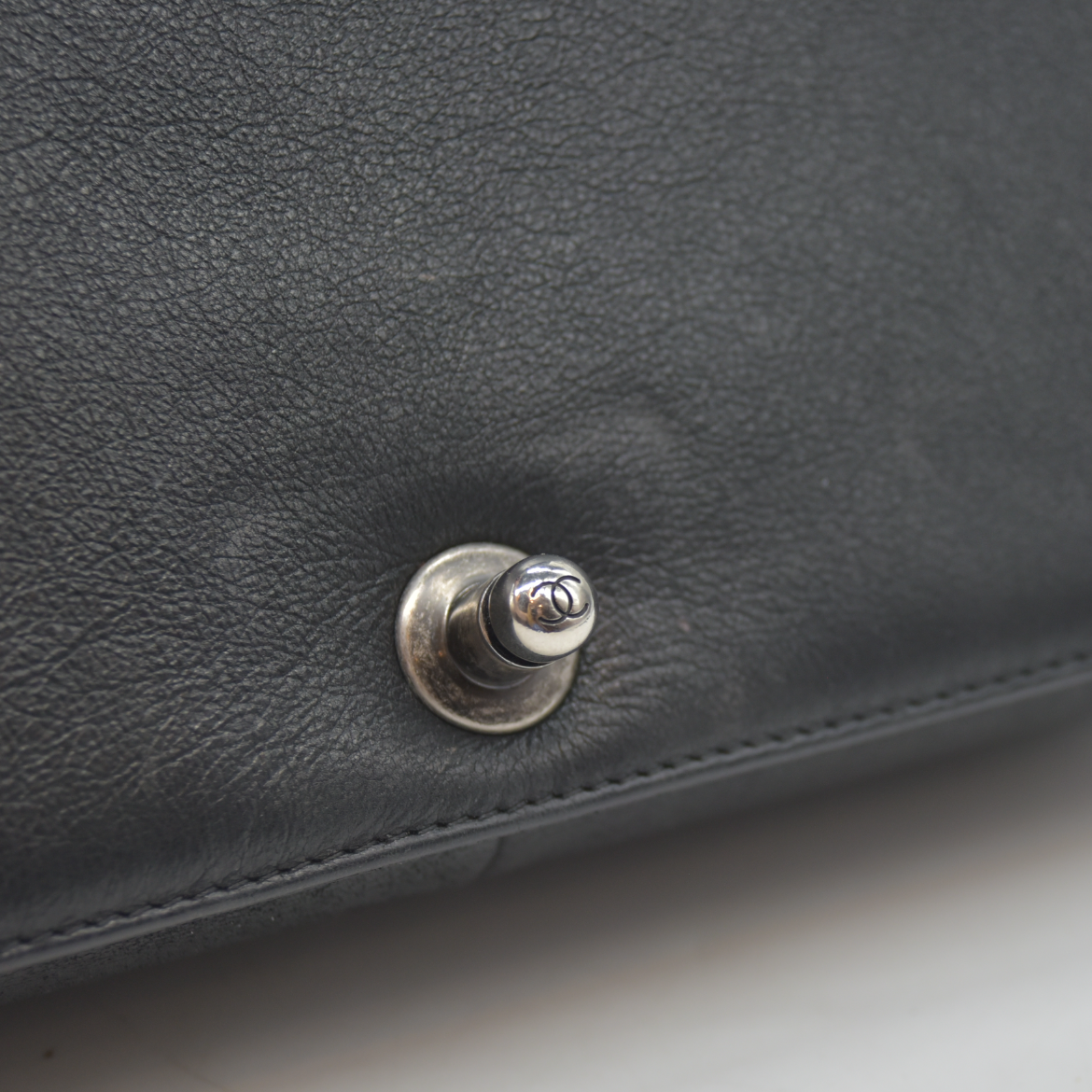 Chanel Calfskin Quilted Medium Boy Flap Black