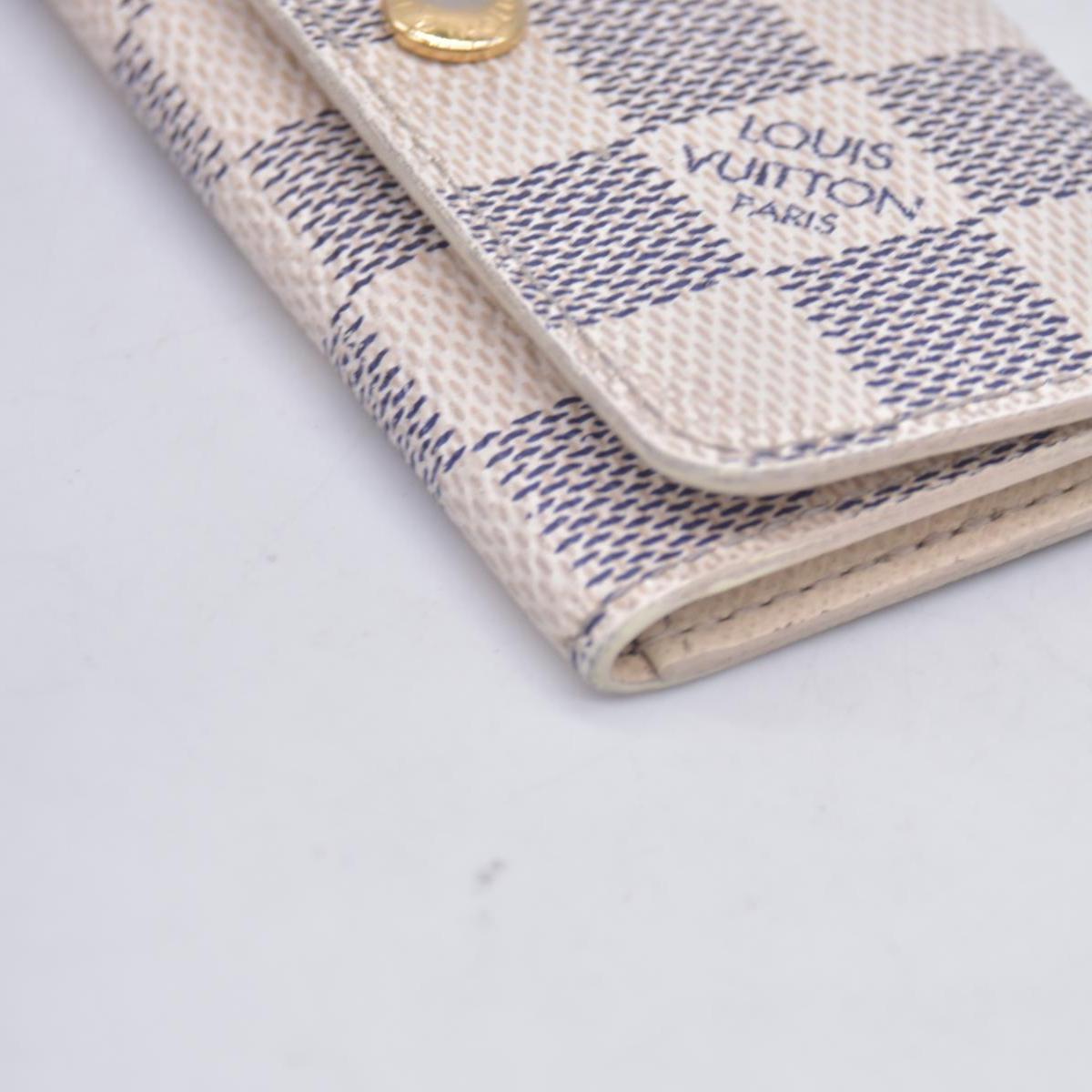 $345 2007 Louis Vuitton Damier Azur Multicles 4 Key Holder FL2027 CONSIGNMENT 10021073