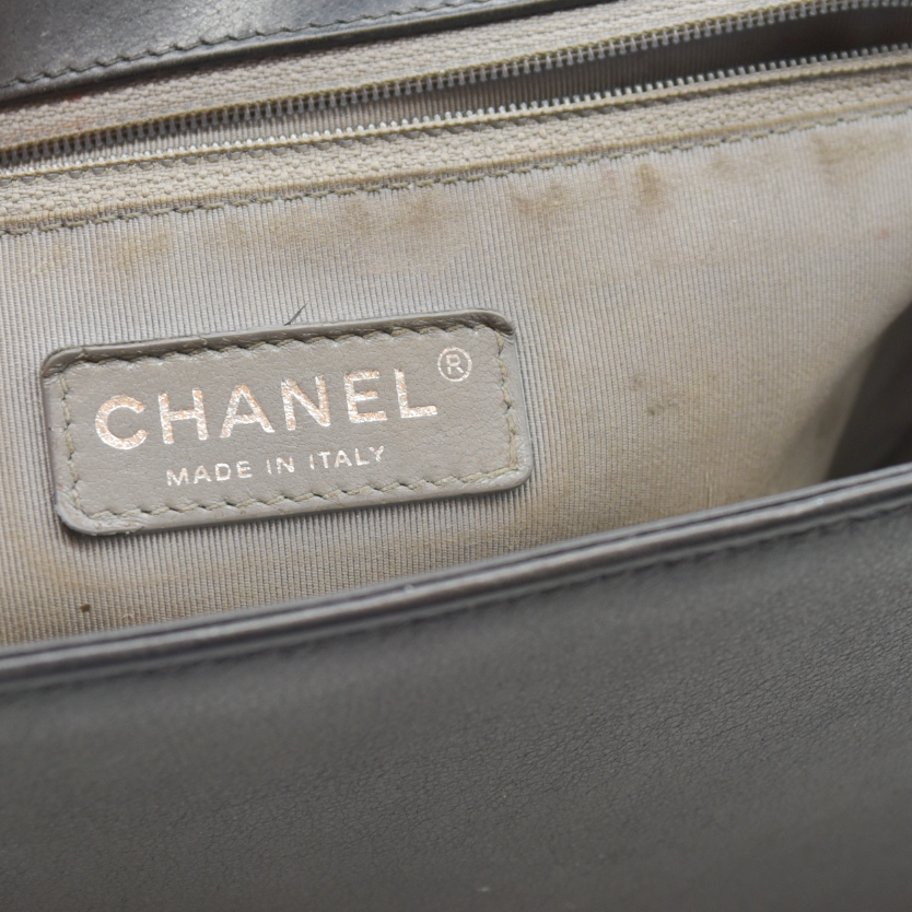 Chanel Calfskin Quilted Medium Boy Flap Black