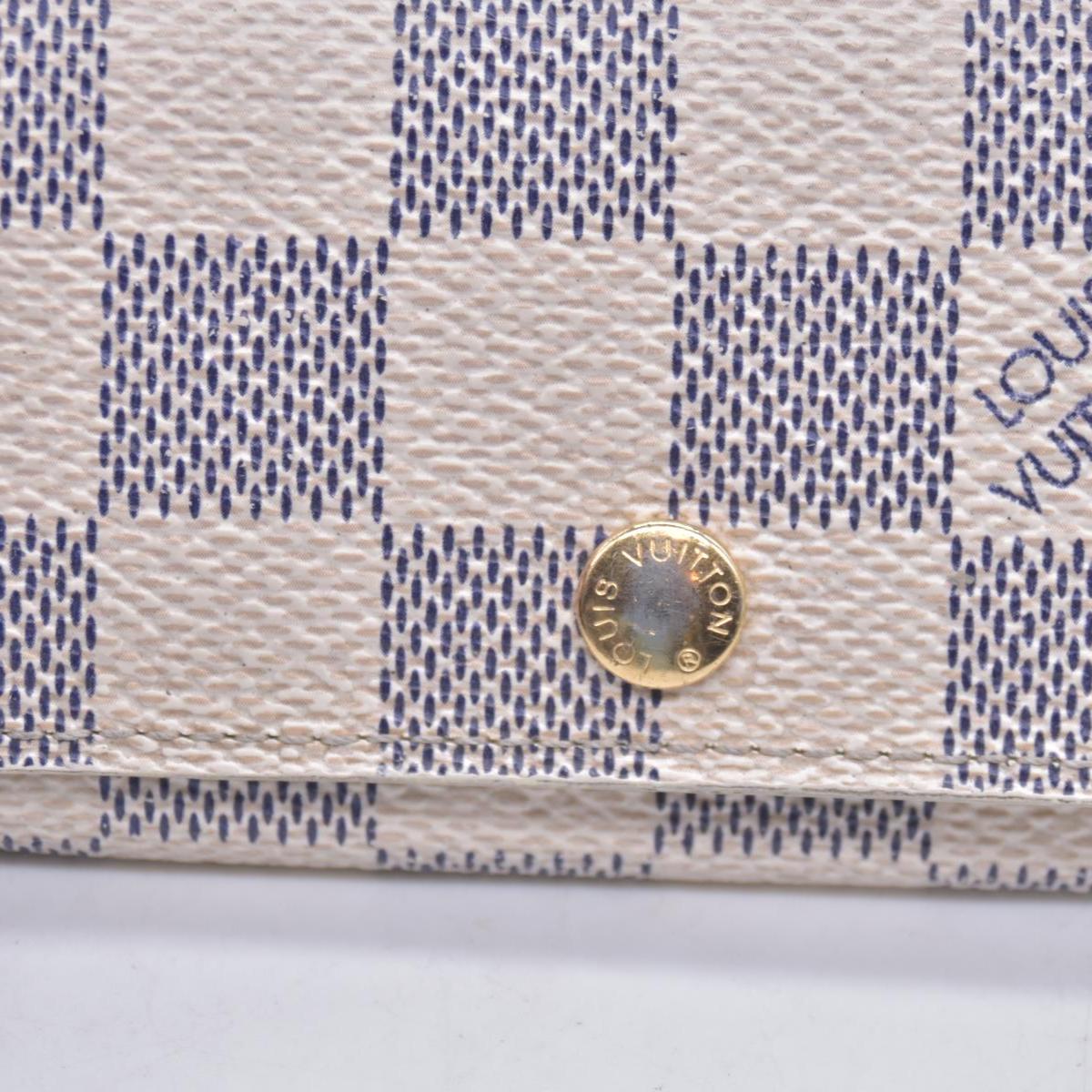 $345 2007 Louis Vuitton Damier Azur Multicles 4 Key Holder FL2027 CONSIGNMENT 10021073