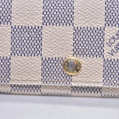 $345 2007 Louis Vuitton Damier Azur Multicles 4 Key Holder FL2027 CONSIGNMENT 10021073