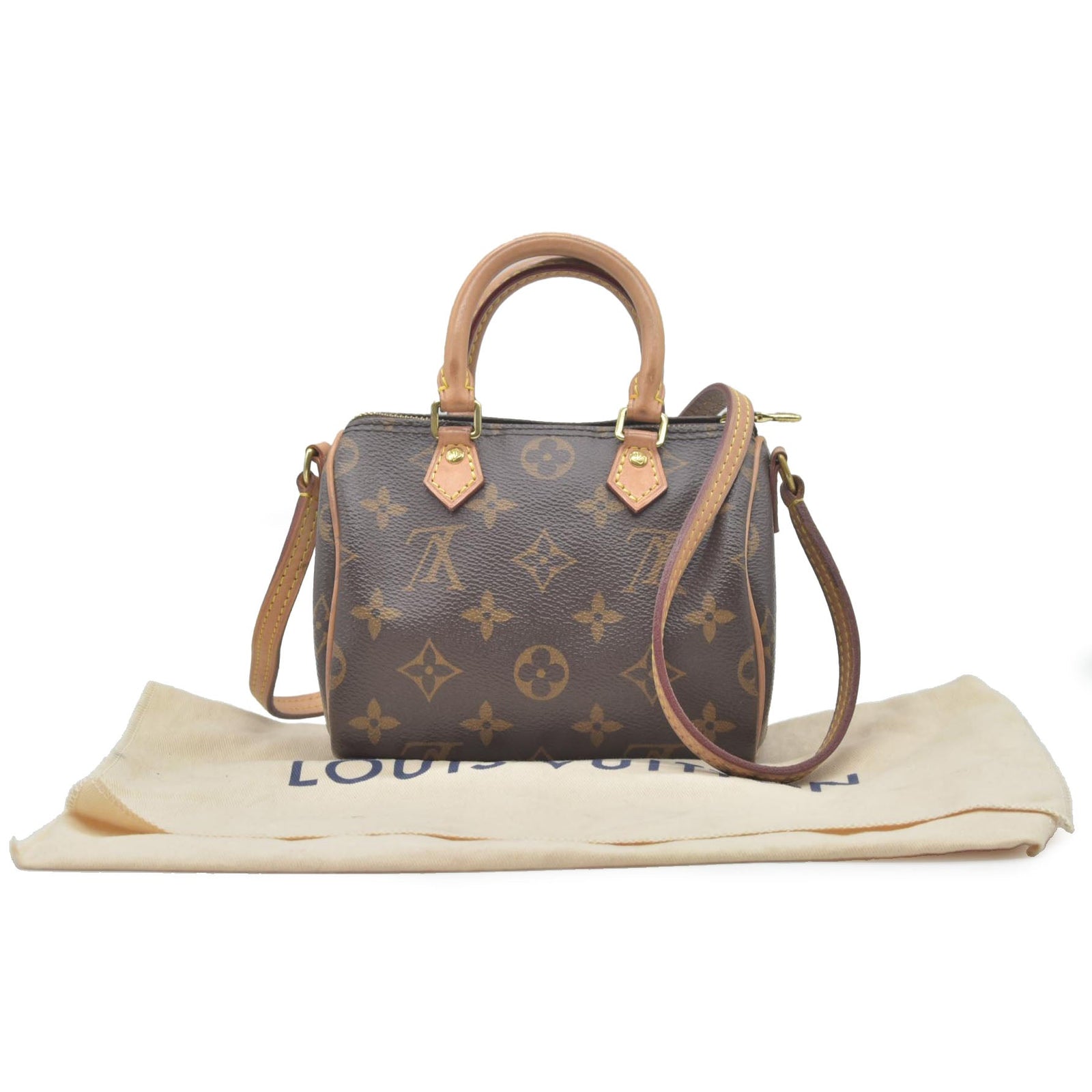 $1920 Louis Vuitton  Monogram Nano Speedy TY3290