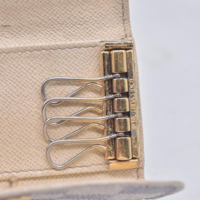 $345 2007 Louis Vuitton Damier Azur Multicles 4 Key Holder FL2027 CONSIGNMENT 10021073