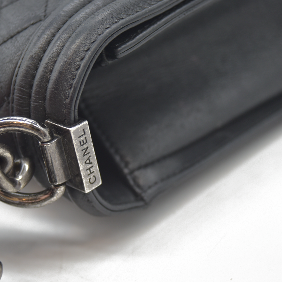 Chanel Calfskin Quilted Medium Boy Flap Black