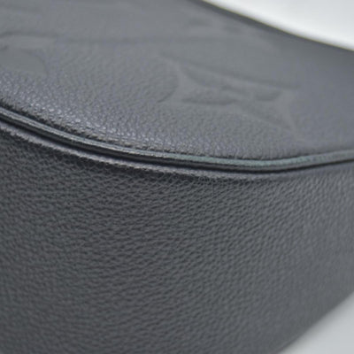 $2640  Louis Vuitton Empreinte Monogram Giant Bagatelle NM Black