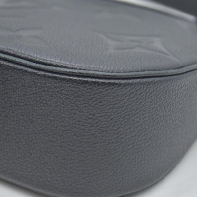 $2640  Louis Vuitton Empreinte Monogram Giant Bagatelle NM Black