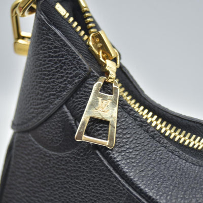$2640  Louis Vuitton Empreinte Monogram Giant Bagatelle NM Black