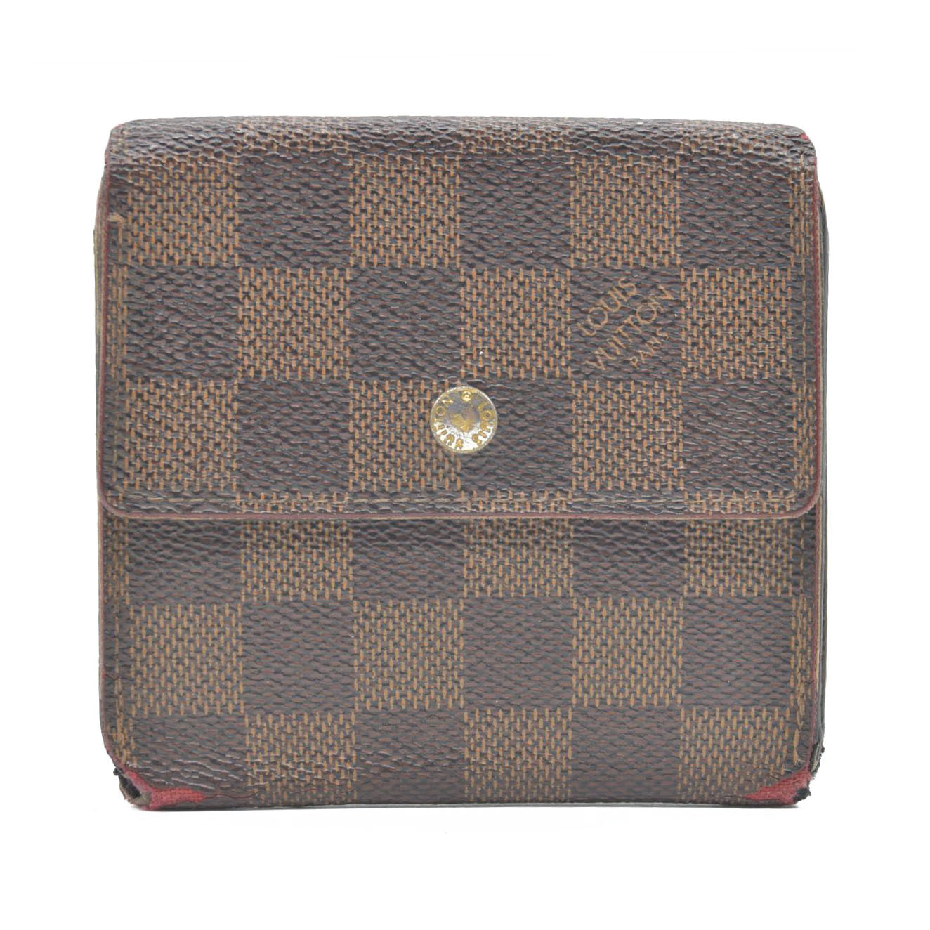 Louis Vuitton Monogram Portefeiulle Elise Trifold Wallet Brown