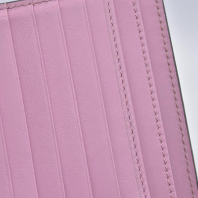 Gucci GG Supreme Monogram Pearl Studded French Wallet Pink CONSIGNMENT
