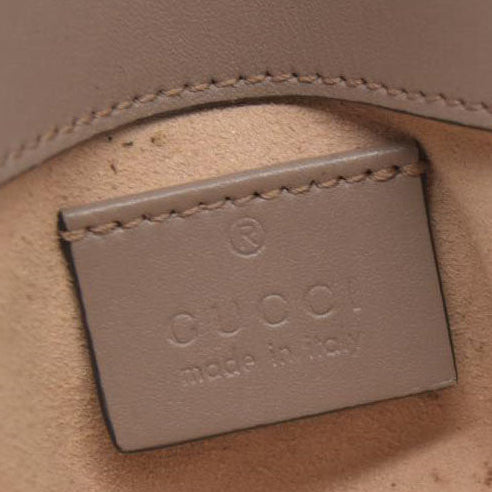 $1450 Gucci Double G Marmont Super Mini Beige Leather Crossbody Bag