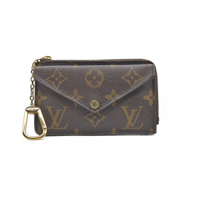Louis Vuitton  Monogram Recto Verso Card Holder Black RFID Damaged